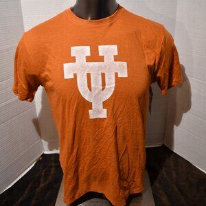 Texas Longhorns Burnt Orange Interlock UT T-Shirt Size L NWT university of Texas